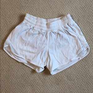 White lululemon shorts